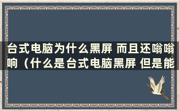 台式电脑为什么黑屏 而且还嗡嗡响（什么是台式电脑黑屏 但是能看到鼠标标志）